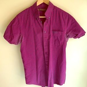 Ben Sherman plaid short sleeve button down
